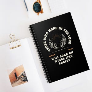 Christian Spiral Notebook - Faith Journaling, Gift for Students, Writers, Christians, Encouragement