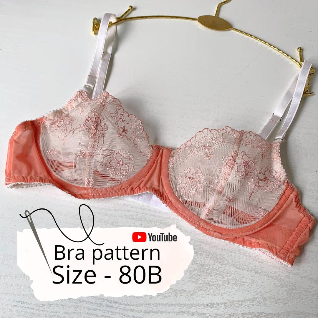 Free Printable Bra Patterns.pdf 80B Underwire Bra Sewing Pattern PDF| DIY Lace Bra| Printable Lingerie ...