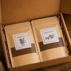 Christmas Flavoured Coffee Box, gift for coffee lovers image 3