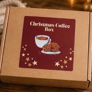 Christmas Flavoured Coffee Box, gift for coffee lovers image 1