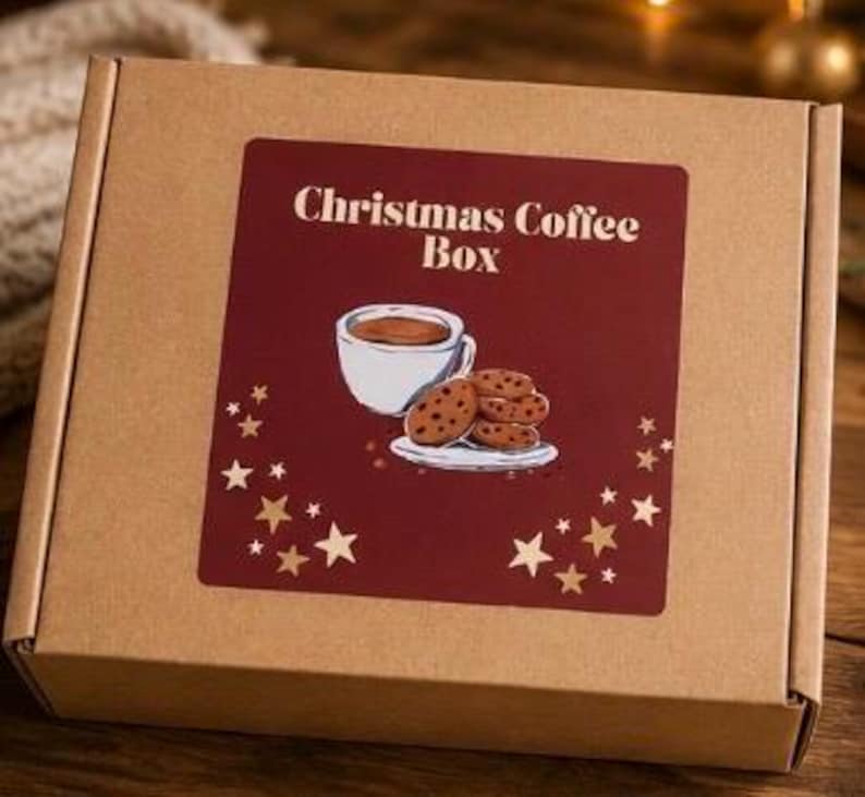 Christmas Flavoured Coffee Box, gift for coffee lovers image 1