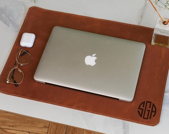 Leather desk mat custom size, Personalized desk pads, Extra large mouse mat, Leather gaming mat, Engraved desk mat, Desk mat with name