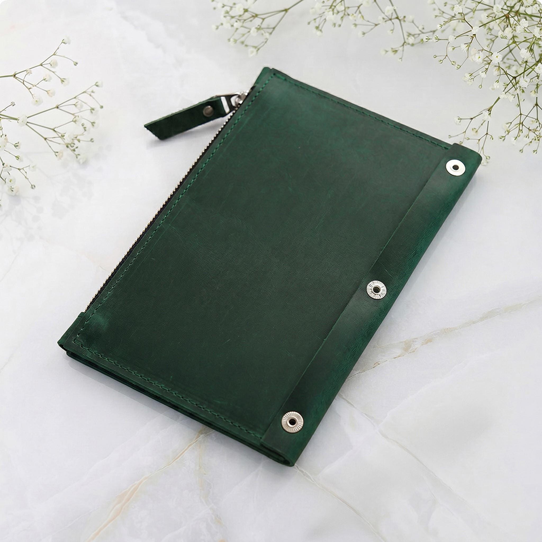 Custom Leather Notebook Insert, Notebook Insert With Zipper, Leather ...