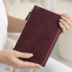 Leder Reisejournal Einlage, Notebook Tasche Einlage, Journal Einlage Organizer, nachfüllbare Notebook Einlage, Planer Einlagetaschen Bild 9