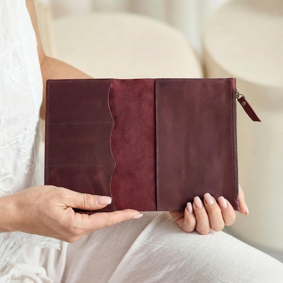Leather travel journal insert, Notebook pocket insert, Journal insert organizer, Refillable notebook insert, Planner insert pockets