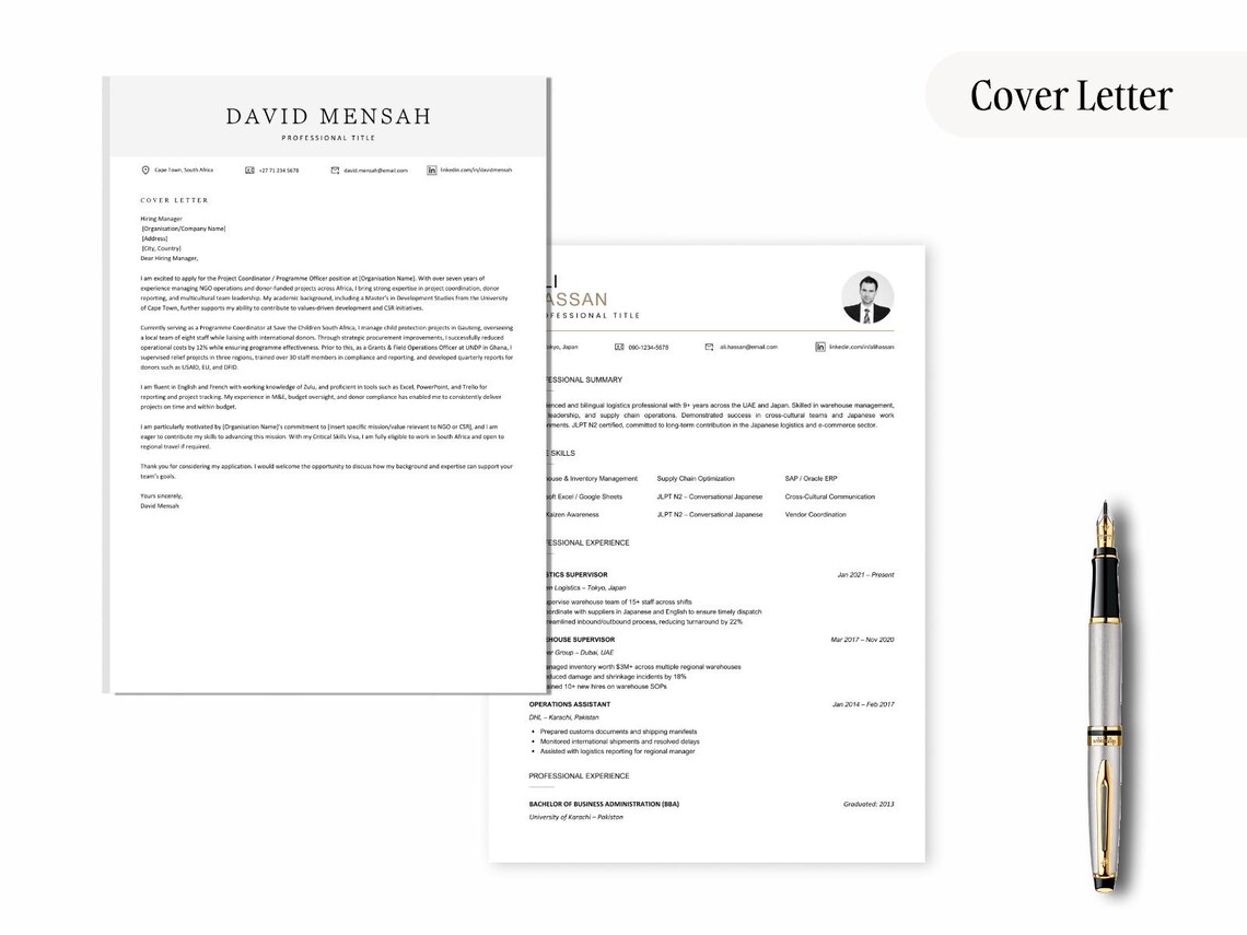 Australia Cv Pattern Australia CV Template | Professional Resume Format for Australian Jobs ...