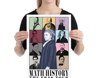Mathe Geschichte Eras Tour Poster