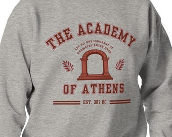 Akademie von Athen Uni-Style Unisex-Sweatshirt