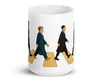 Abtei Road mit Newton, Euler, Gauss und Ramanujan