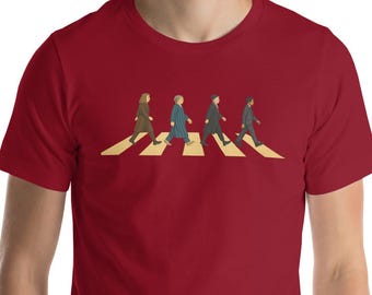 Abtei Road mit Newton, Euler, Gauss und Ramanujan