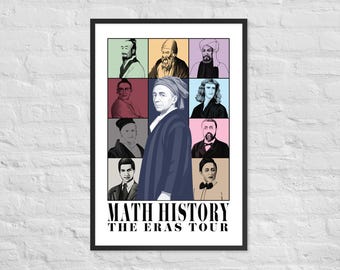 Mathe Geschichte Eras Tour Poster