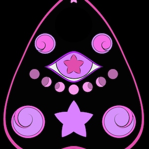 Ouija Board Planchette Sticker