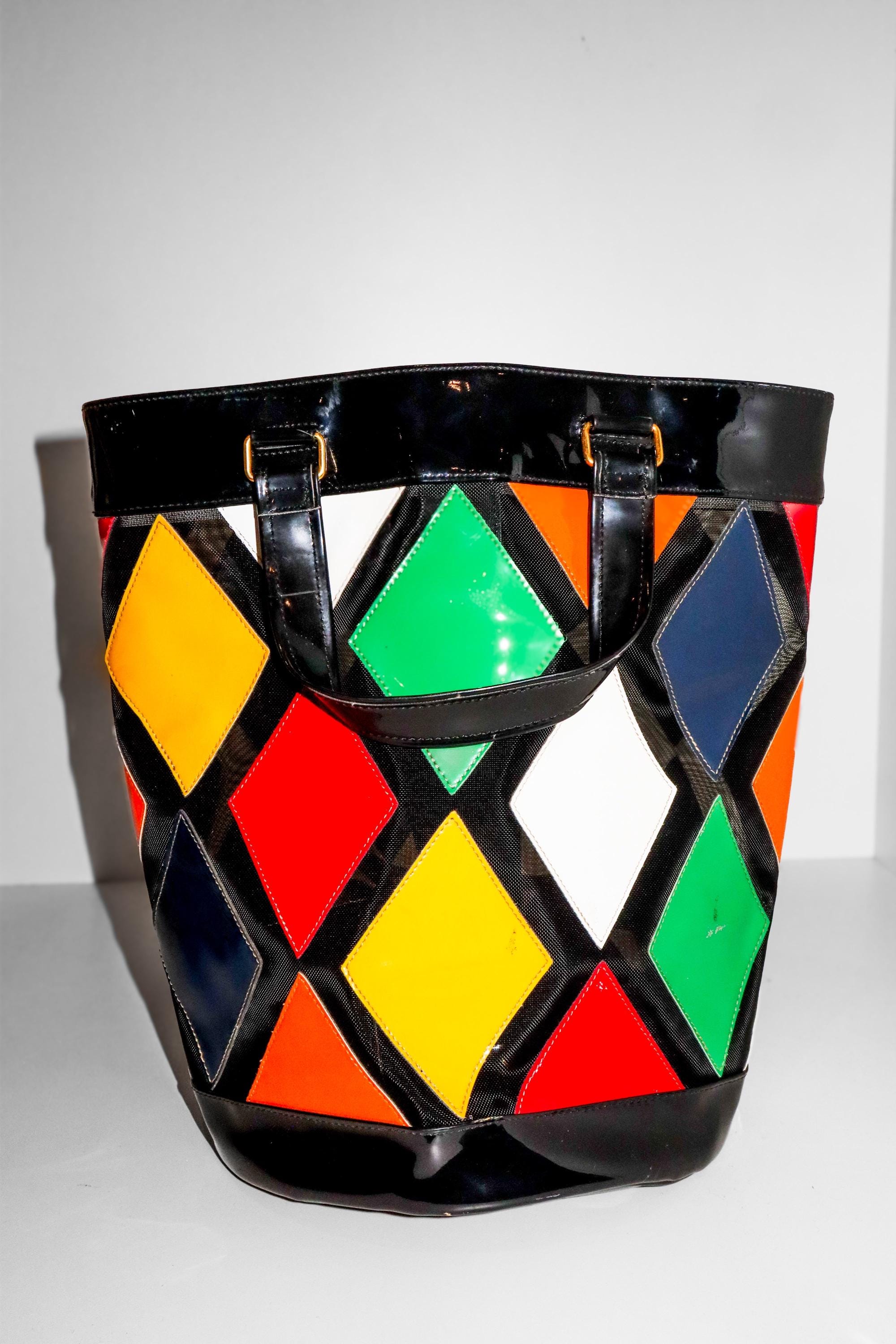 Vintage Late 1980s/ Early 1990s Moschino by Redwall Bucket Bag - Etsy