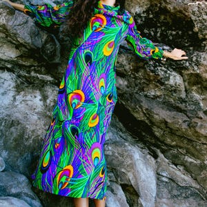 dress with peacock design Classic One-shoulder Sequin Party Dress with Peacock Pattern design Rosymae