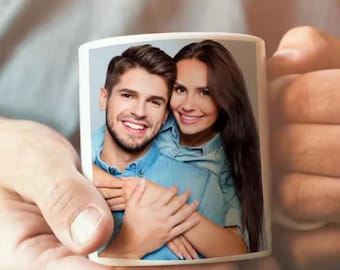 Taza de café con foto personalizada - Regalo de cerámica personalizado (325 ml)