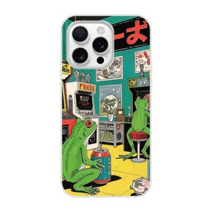 Night at the Arcade Frog - iPhonehoesje