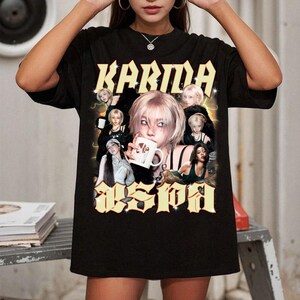 Karina Aespa Kpop T-shirt, Aespa Dirty Work Shirt, 2025 Aespa Live Tour SYNK AeXIS Line Shirt, Aespa Whiplash Shirt, Aespa Members Tee