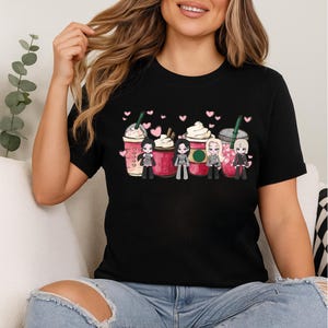 Aespa Coffee T-shirt, 2025 Aespa Live Tour SYNK AeXIS Line Shirt, Aespa Dirty Work Shirt, Aespa Ningning, Karina, Giselle, Winter