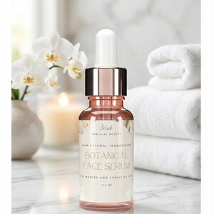 Hydrating Face Serum | For & Sensitive, Dry, Mature Skin | Natural Anti-Aging Botanical Oils | Rice Bran + Coconut Oil image 10