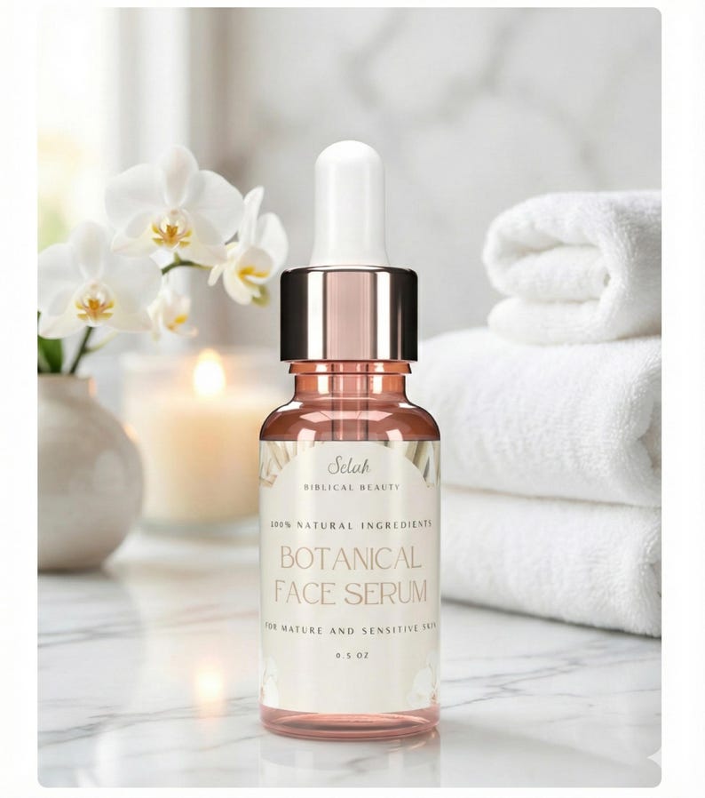 Hydrating Face Serum | For & Sensitive, Dry, Mature Skin | Natural Anti-Aging Botanical Oils | Rice Bran + Coconut Oil image 10