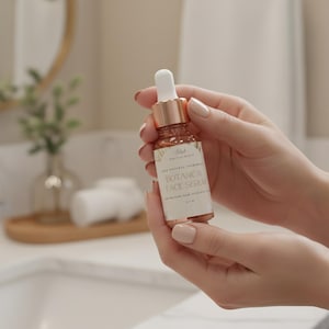 Hydrating Face Serum | For & Sensitive, Dry, Mature Skin | Natural Anti-Aging Botanical Oils | Rice Bran + Coconut Oil image 7