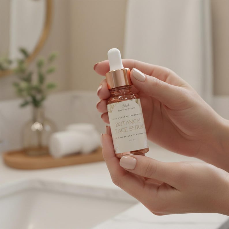 Hydrating Face Serum | For & Sensitive, Dry, Mature Skin | Natural Anti-Aging Botanical Oils | Rice Bran + Coconut Oil image 7