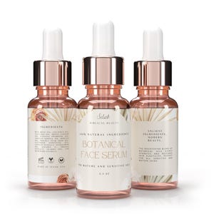 Hydrating Face Serum | For & Sensitive, Dry, Mature Skin | Natural Anti-Aging Botanical Oils | Rice Bran + Coconut Oil image 8