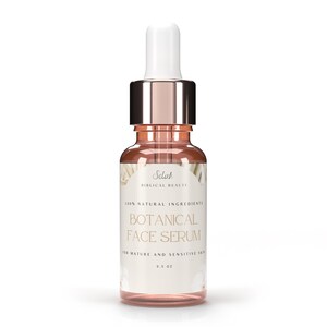 Hydrating Face Serum | For & Sensitive, Dry, Mature Skin | Natural Anti-Aging Botanical Oils | Rice Bran + Coconut Oil image 3
