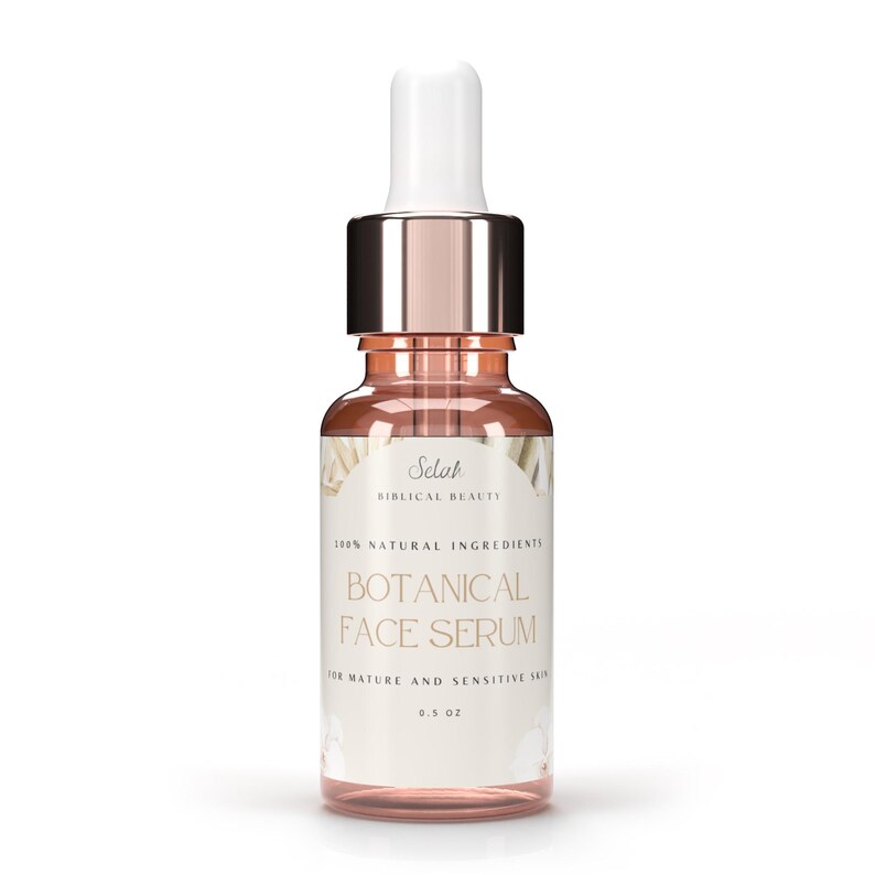 Hydrating Face Serum | For & Sensitive, Dry, Mature Skin | Natural Anti-Aging Botanical Oils | Rice Bran + Coconut Oil image 3
