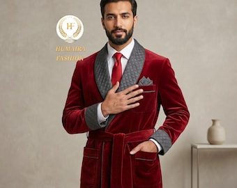 Smoke Burgundy Jackets for the Modern Gentleman robe