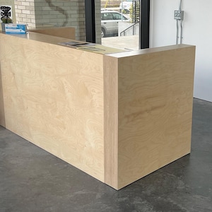 Simple Baltic Plywood Reception Desk