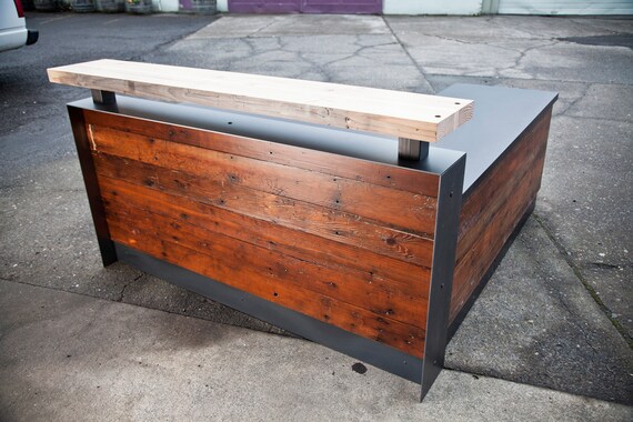 Xl Reclaimed Ada Reception Desk Etsy