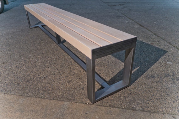 3 Maple Slat Bench Etsy