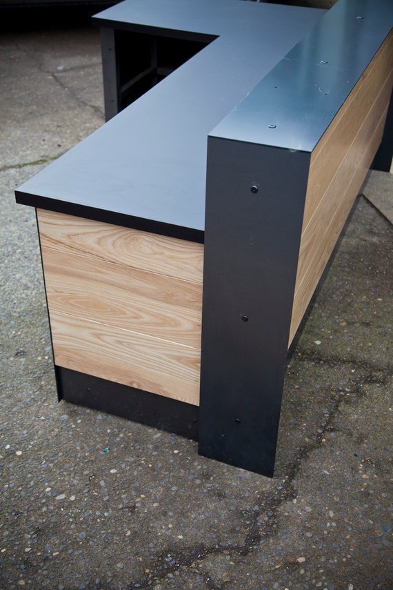 Ada Ash Wood Reception Desk Etsy