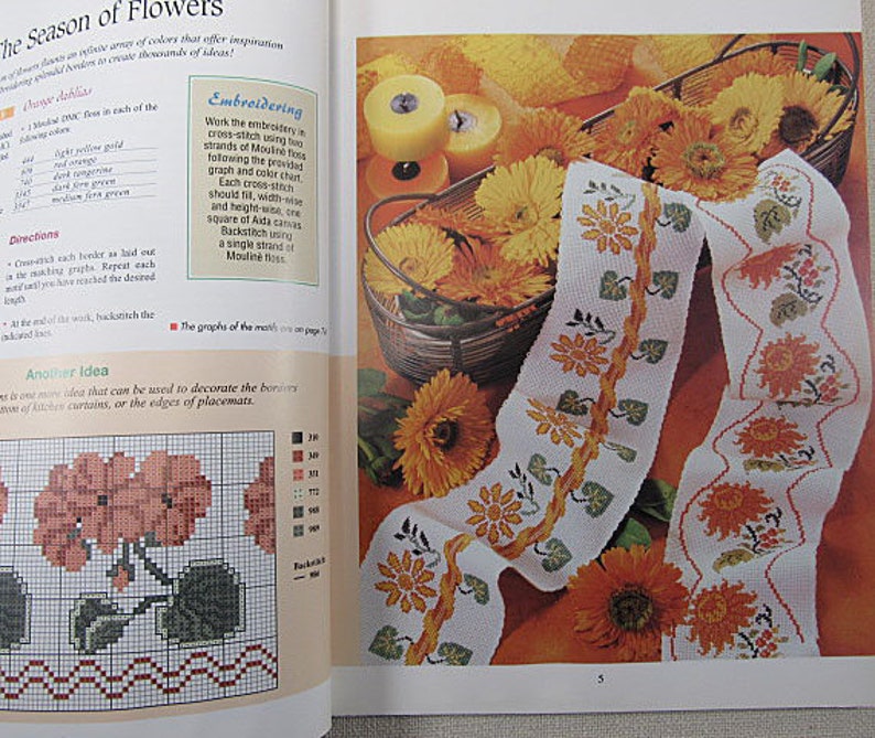 Decorative Cross Stitch Borders Counted Cross Stitch Borders Etsy