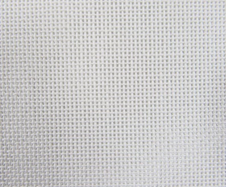 Needlework Zweigart Orange Line Blank Mono Deluxe 13Mesh White