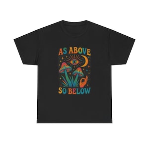 Celestial T-Shirt: As Above So Below, Metaphysical Sacred Geometry