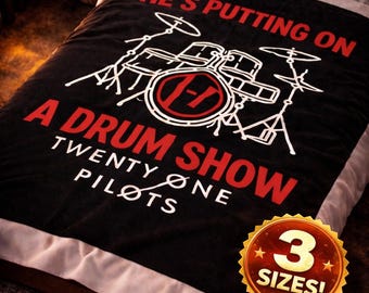 Twenty One Pilots Drum Show Velveteen Plush Throw Blanket