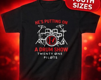 Twenty One Pilots Kids Drum Show Shirt, Skeleton Clique Tee