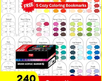 GuangNa 240 カラーチャート (空白のデジタル PDF 形式 - ブラシ