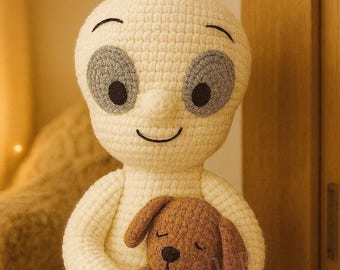 Casper Ghost Crochet Pattern: Amigurumi Halloween Plush Doll (PDF Digital Download)