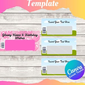 Lip Gloss Party Favors Template