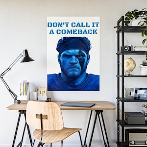 Detroit Lions Football Aidan Hutchinson &quot;Don&#39;t Call It A Comeback&quot;  Sports Fan Poster