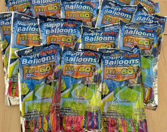 2220 Water Balloons [20 Packs] - Quick Fill and Self Sealing – Includes Free Nozzle