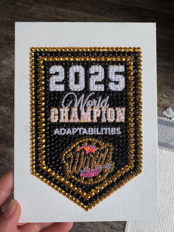 Custom Cheer Uniform I Rhinestone Art Canvas - Small (Made to Order)