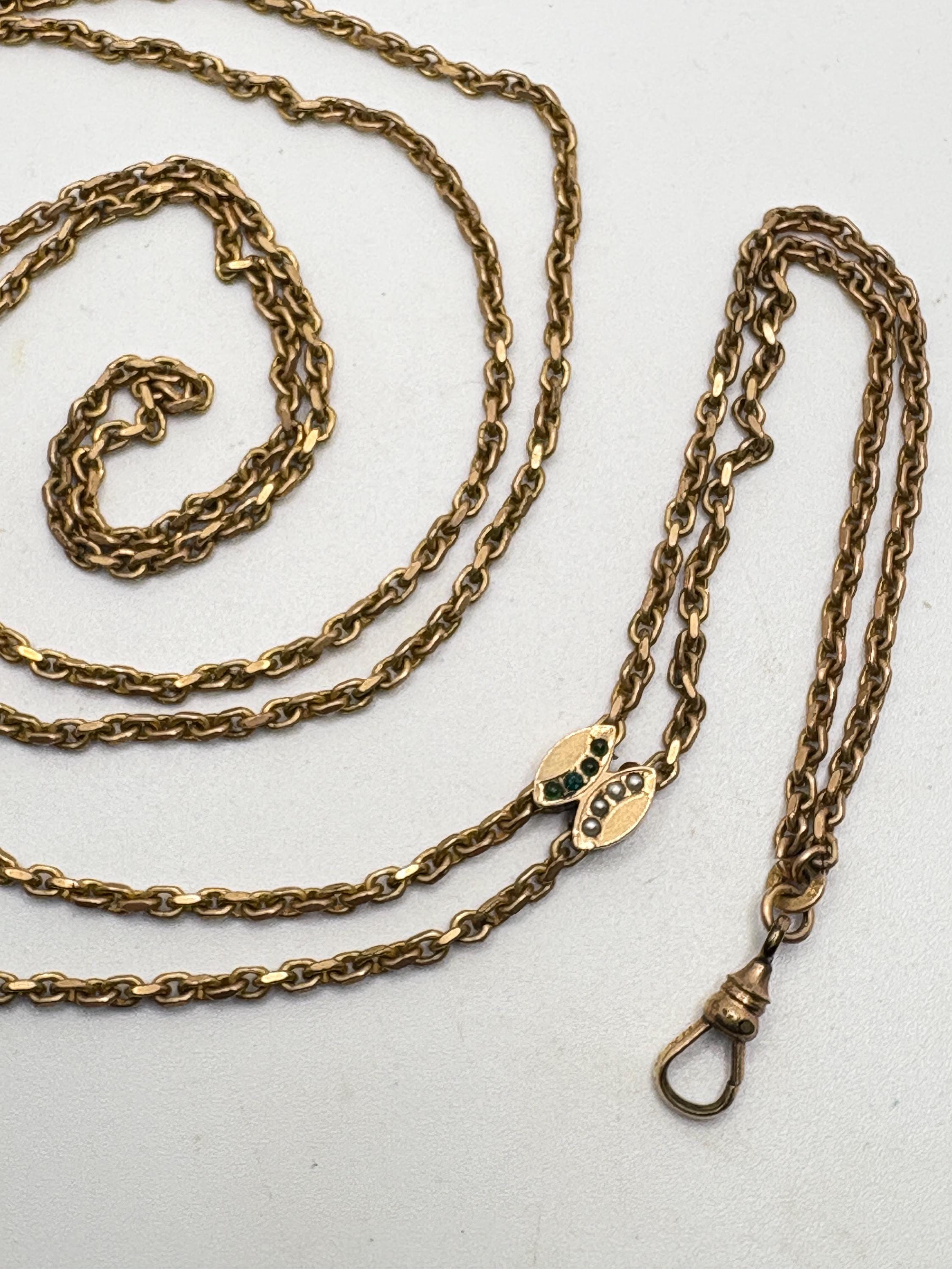 アクセサリー 2WAY STONE LIKE SLIDE CHAIN NECKLACE Teardrop Stone Pendant Necklace (Turquoise, Purple Jade