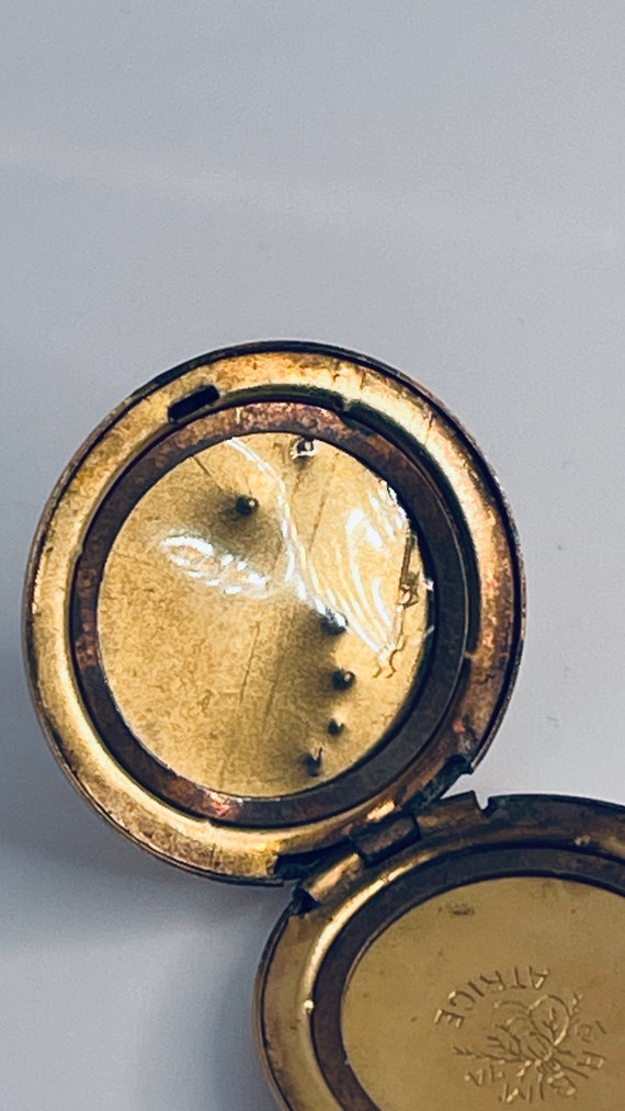 Victorian Gold GF Clear Diamond Paste Rhinestone … - image 8