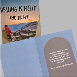 Cartes de voeux pour le rétablissement et la motivation - Cartes de soutien bien-être - Messages édifiants - Intérieur vierge - Cadeaux d'encouragement et de sobriété