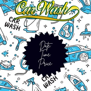 car wash flyer