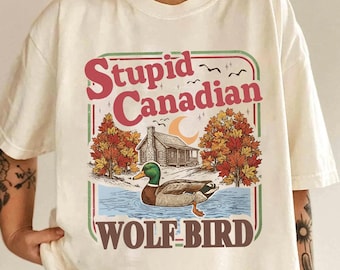 Stupid Canadian Wolf Bird Shirt, Team Hollanov Shirt, Heated Rivalry Inspired Shirt, Movie Book Fans Gift